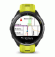  Forerunner® 965 - Carbon Grey DLC Titanium Bezel with Black Case and Amp Yellow/Black Silicone Band - 010-02809-12 - Garmin